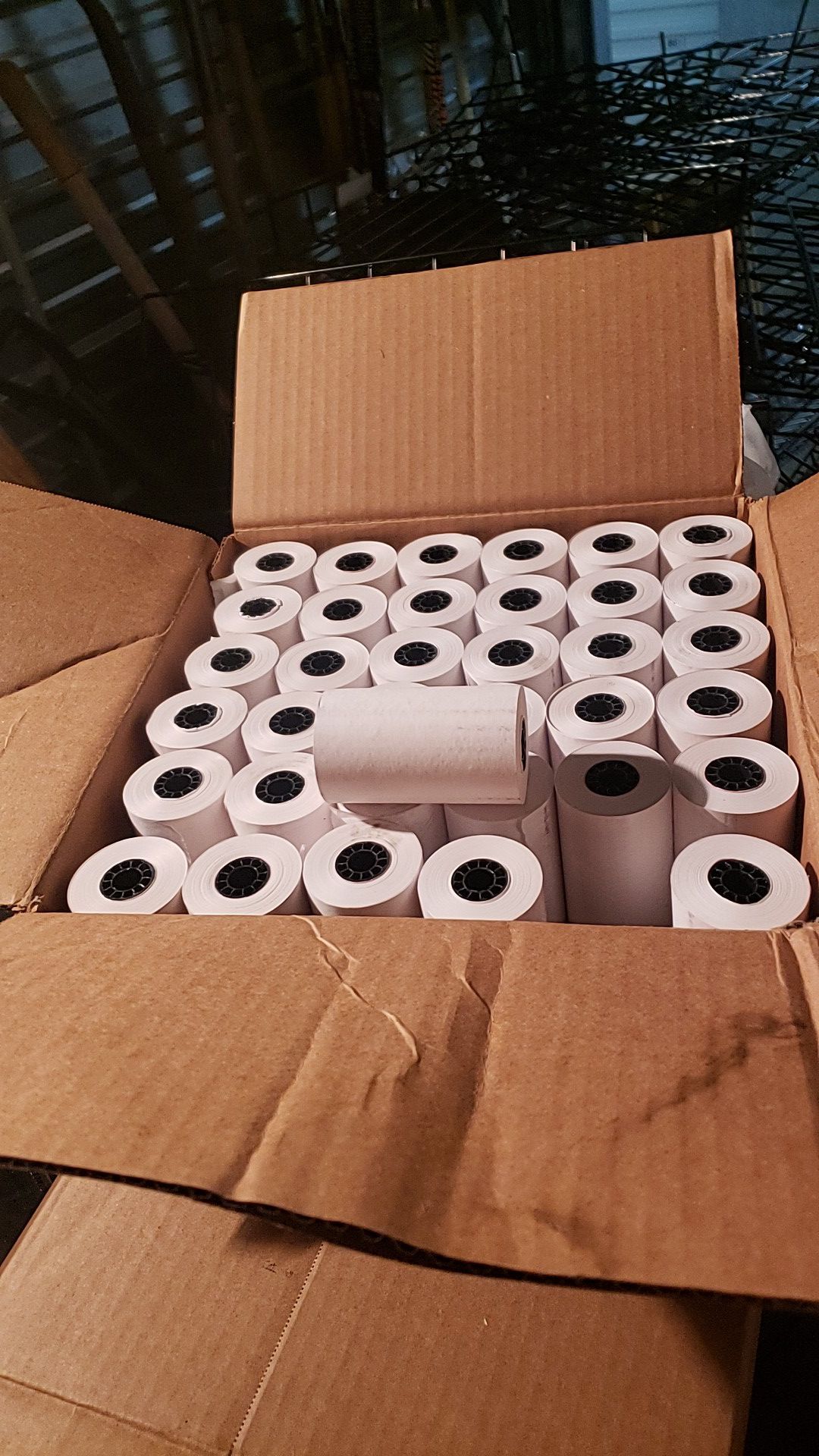 72 rolls of register tape