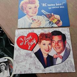 I Love Lucy Tin Signs