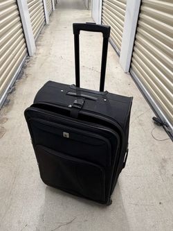 Large Black Rolling Suitcase