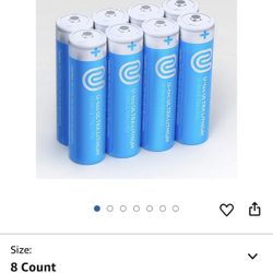 AA Ultra Lithium Battery (Pack of 8), 3000mAh 1.5V, Longest-Lasting AA Battery, Up to 10 Years in St