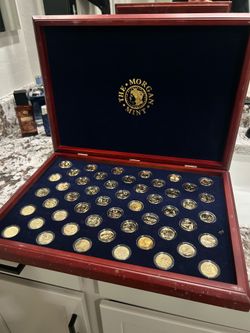 Gold plated state quarters