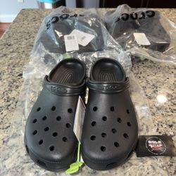 Size 13 Crocs Classic Clog Black SKU 10001-001 Brand New