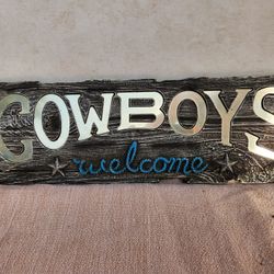 Wall Decor Cowboys Welcome 