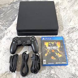 Ps4 Slim 1TB Console with Controller, Cables & Call of Duty BO4