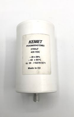 Kemet / PEH200OO427ZMB2 / 2700uF / 420VDC / Capacitor/SKU 60418