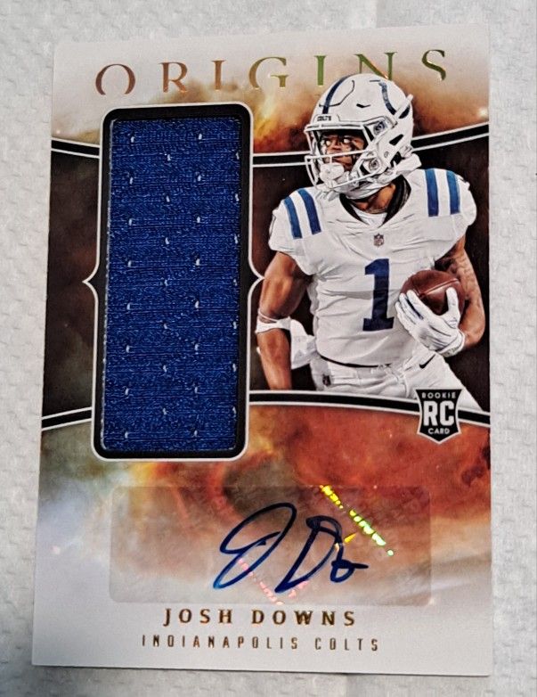 2023 Panini Origins Josh Downs RPA Rookie Patch Auto Indianapolis Colts RC,All Products : American Fashion Style Bags On Sale