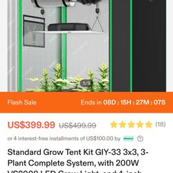  2-Vivosun Grow Tent Kits 3x3x6