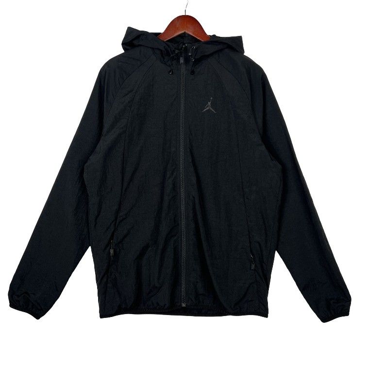 Air Jordan Solid Color Windproof Long Sleeves Jacket Black SZ MEDIUM