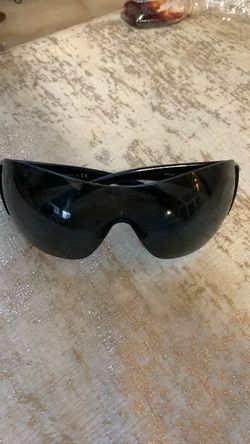 Black Shield Wrap Sunglasses