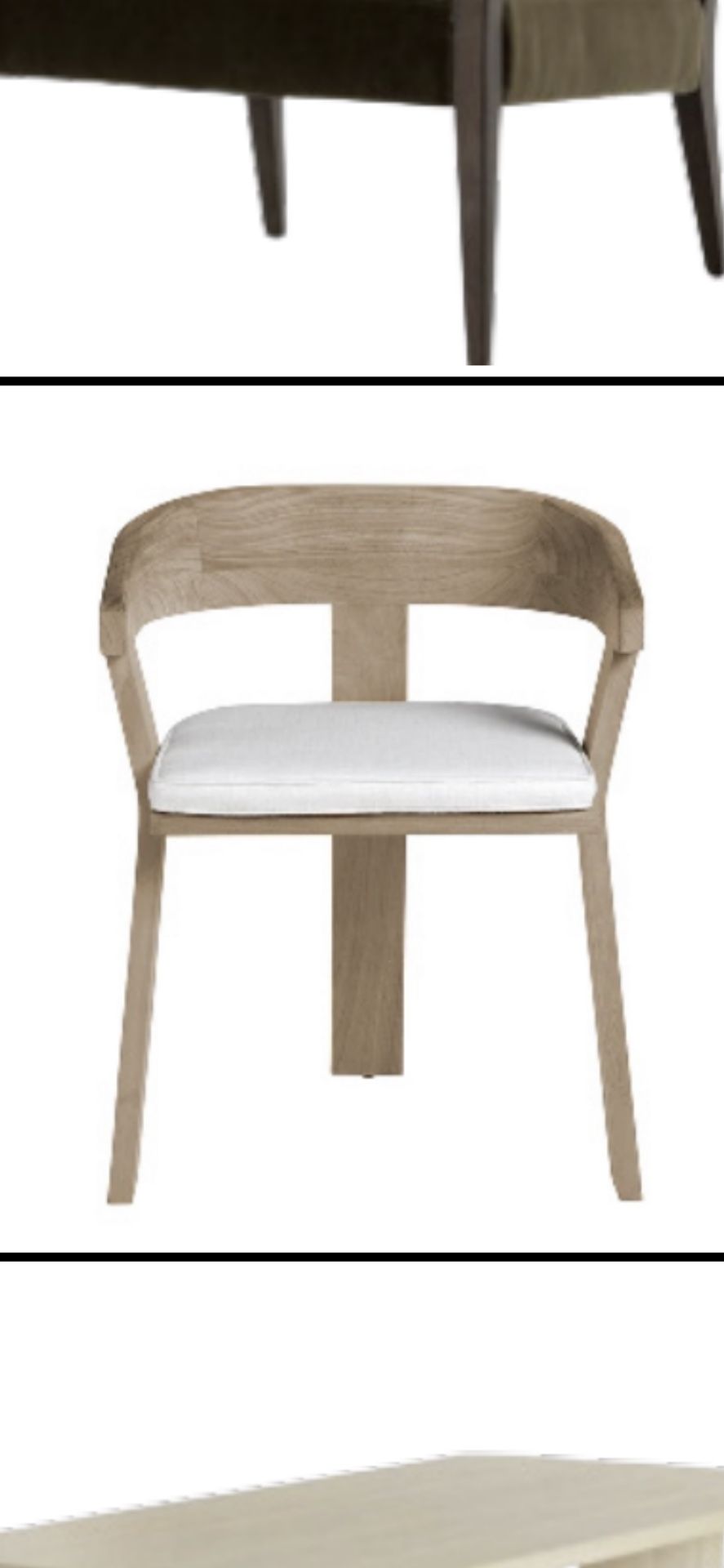 White Oak dining Chairs 
