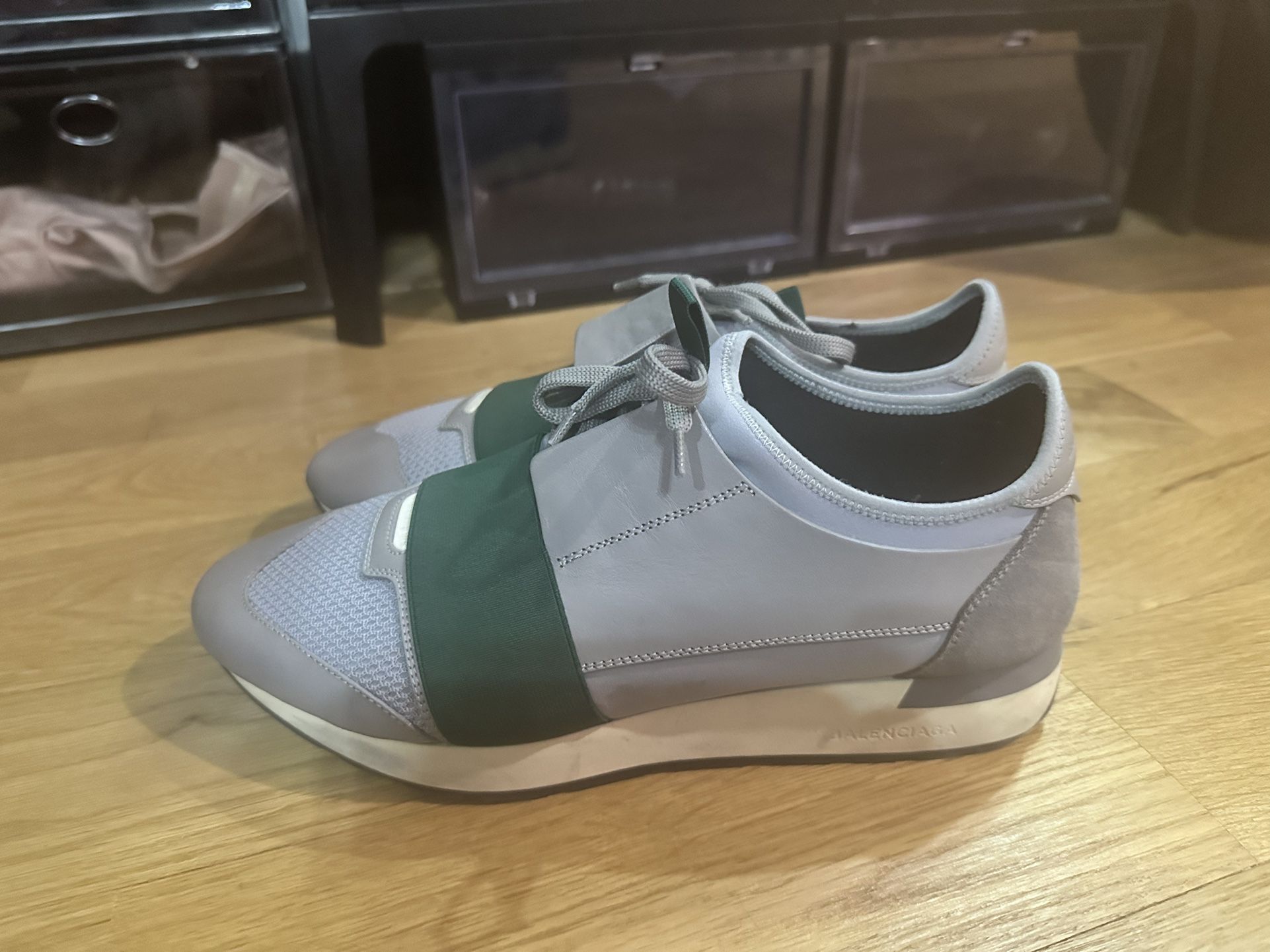 Balenciaga Runner' White Black Grey Sneaker | Mens Size 9 US, 42 EUR for Sale in Brooklyn, NY - OfferUp