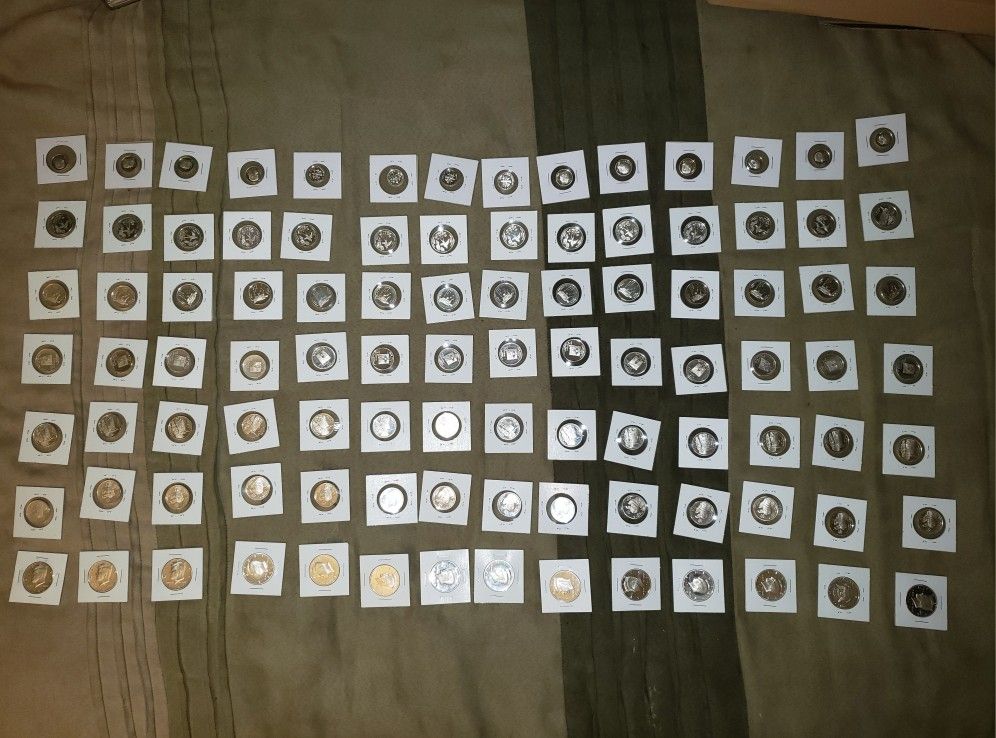 2008 Silver Proof Coins, 14 Sets Of $1.85 Face Value, Not junk Quarters