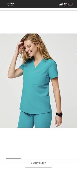 Figs Scrub Set In Teal