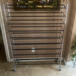 Tall Shoe Organizer On Wheels