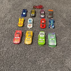 Toy cars from lightning McQueen and other hot wheels set for kids!