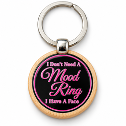 3D Printed Mood Ring Quote Keychain