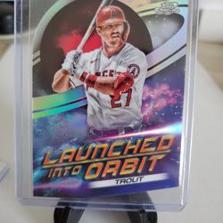 Angels Mike Trout Die-Cut Refractor Card