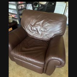 Brown Leather Reclining Chair