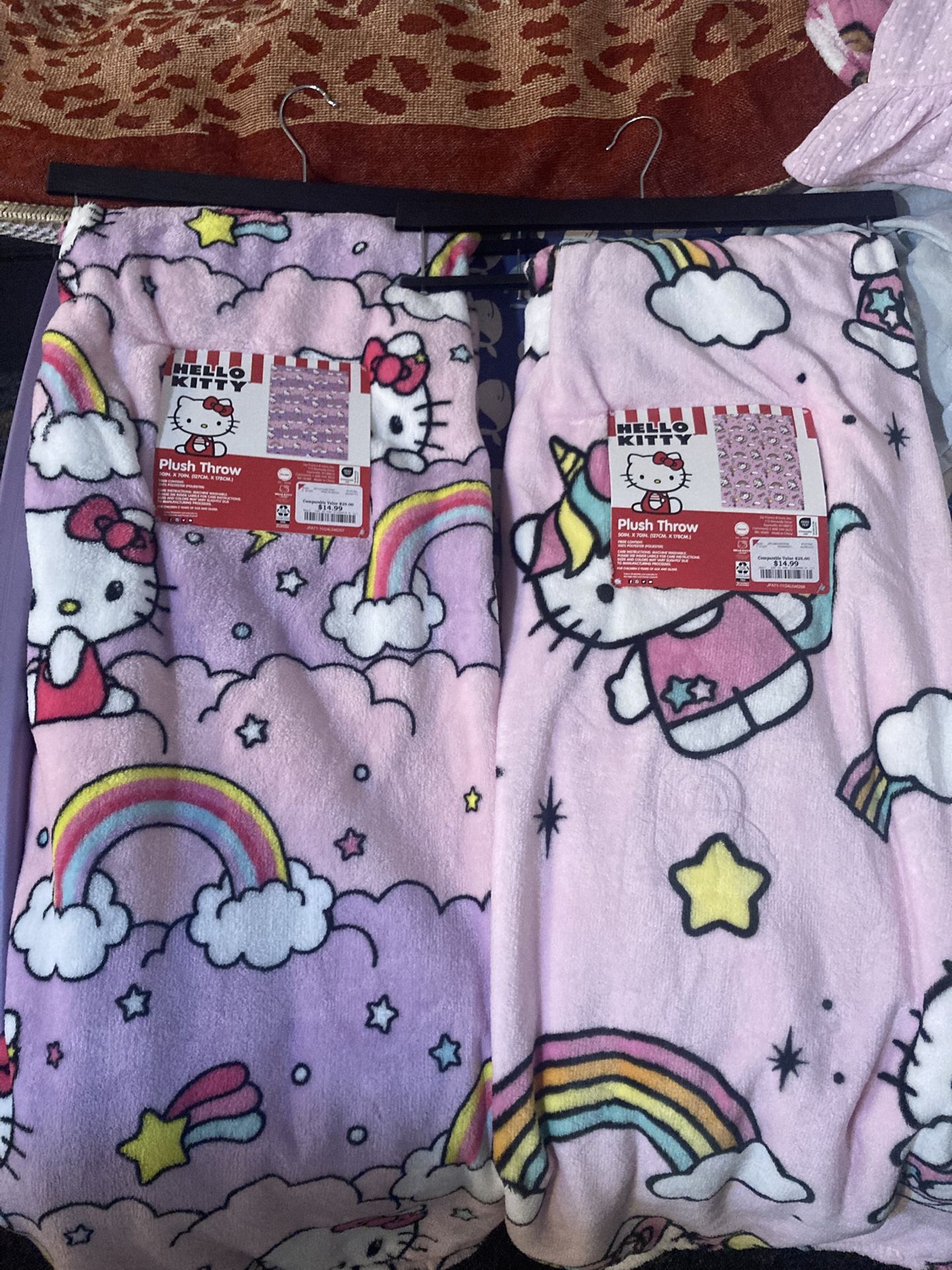 Hello Kitty Soft Throw Blankets (3 left)