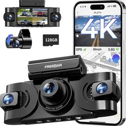 FREEXAR 4K 360° Dash Camera - New, In Box