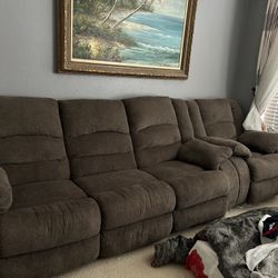 Love Seat Sofa With Recliner