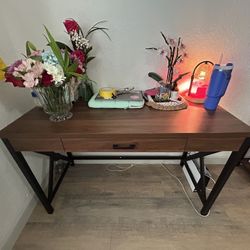 wooden brown desk 