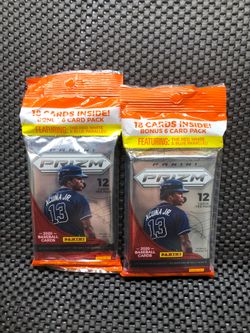 2020 Panini Prizm Baseball Fat Packs Retail (Lot of 2) 🔥⚾️ NEW SEALED W/ BONUS