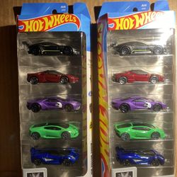 Hot Wheels 2025 5 PACK. HW MOTOR SHOW  -         Ferrari , Lamborghini, 
