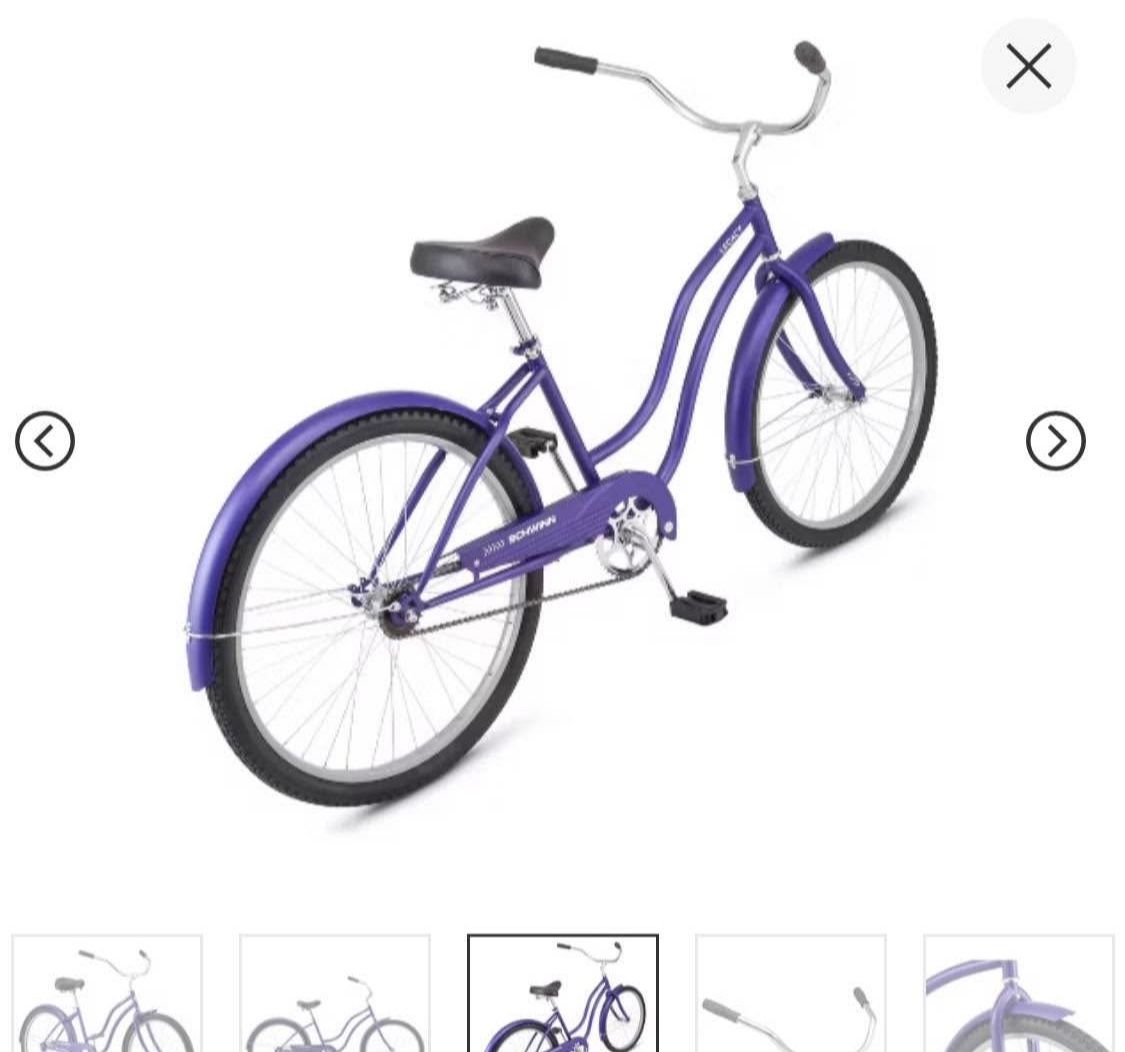 kent womens 26" seachange classic beach cruiser bike blue