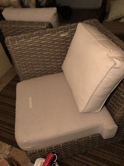 Brand new corner wedge, chair and middle wedge. All cushions included.