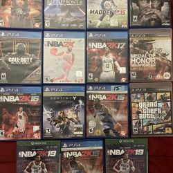 PLAYSTATION 4 & XBOX 1 GAMES…. $10 EACH