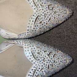 betsy johnson crystal flats