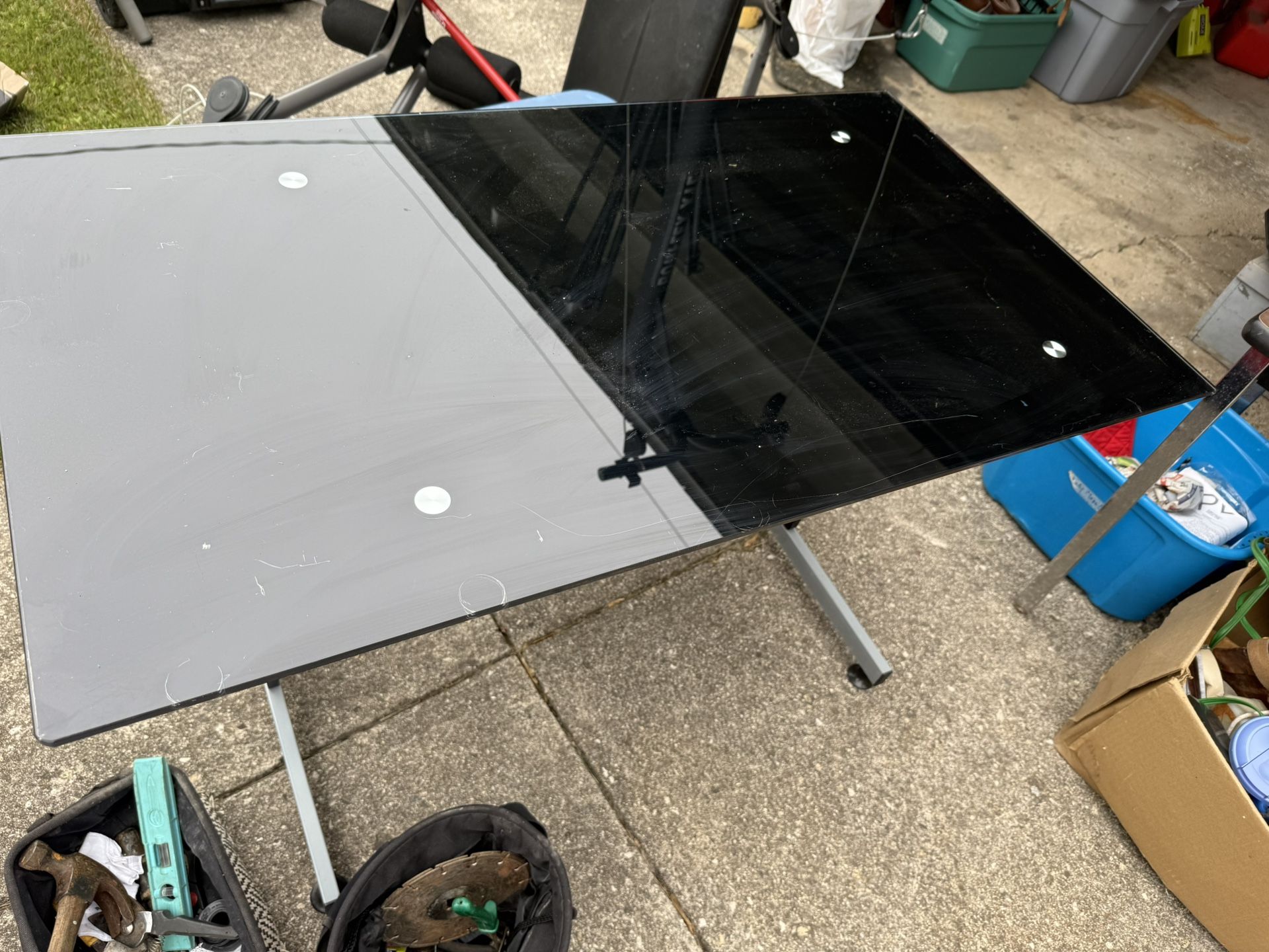 Glass Desk