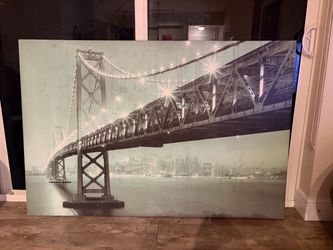 Golden Gate Bridge Wall Art - H: 3’5” L: 5’7”
