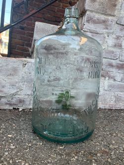 Two  vintage glass water bottles- Great Bear, Pine Hill, Owens Illinois. Price is per each
