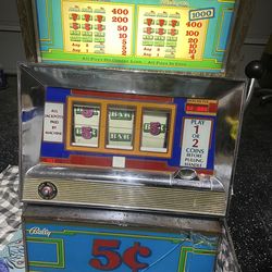 Bally antique slot machine.