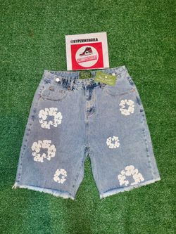 🔥DENIM TEARS DENIM JORTS SHORTS 🔥 Blue jorts shorts denim tears