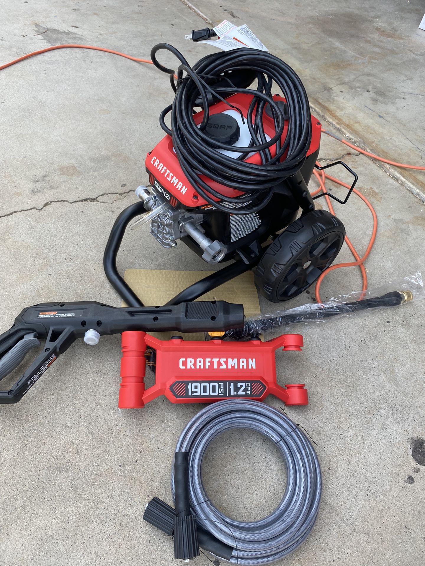 CRAFTSMAN Pressure Washer, 1900 PSI for Sale in Bakersfield, CA OfferUp