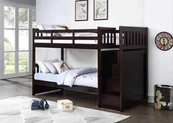 Bunk Bed Twin Twin Espresso finish, New Especial price 