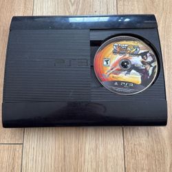 Black PS3 With Street Fighter 4 Super Included