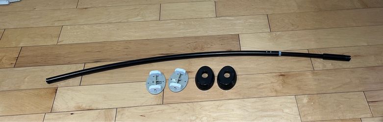 Bronze Arched / Curved Shower Curtain Rod