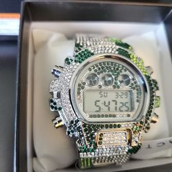 New Men's Activa By Invicta Watch 51mm Iced