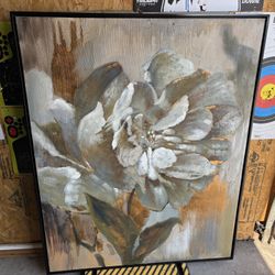Uttermost Dazzling Floral Paint Canvas Art