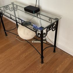 Glass Top Sofa Table