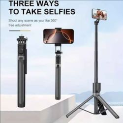 Extendable Phone Selfie Stick, 360° Rotatable, Perfec for Travel And Outdoor Vlogging And Broadcasti
