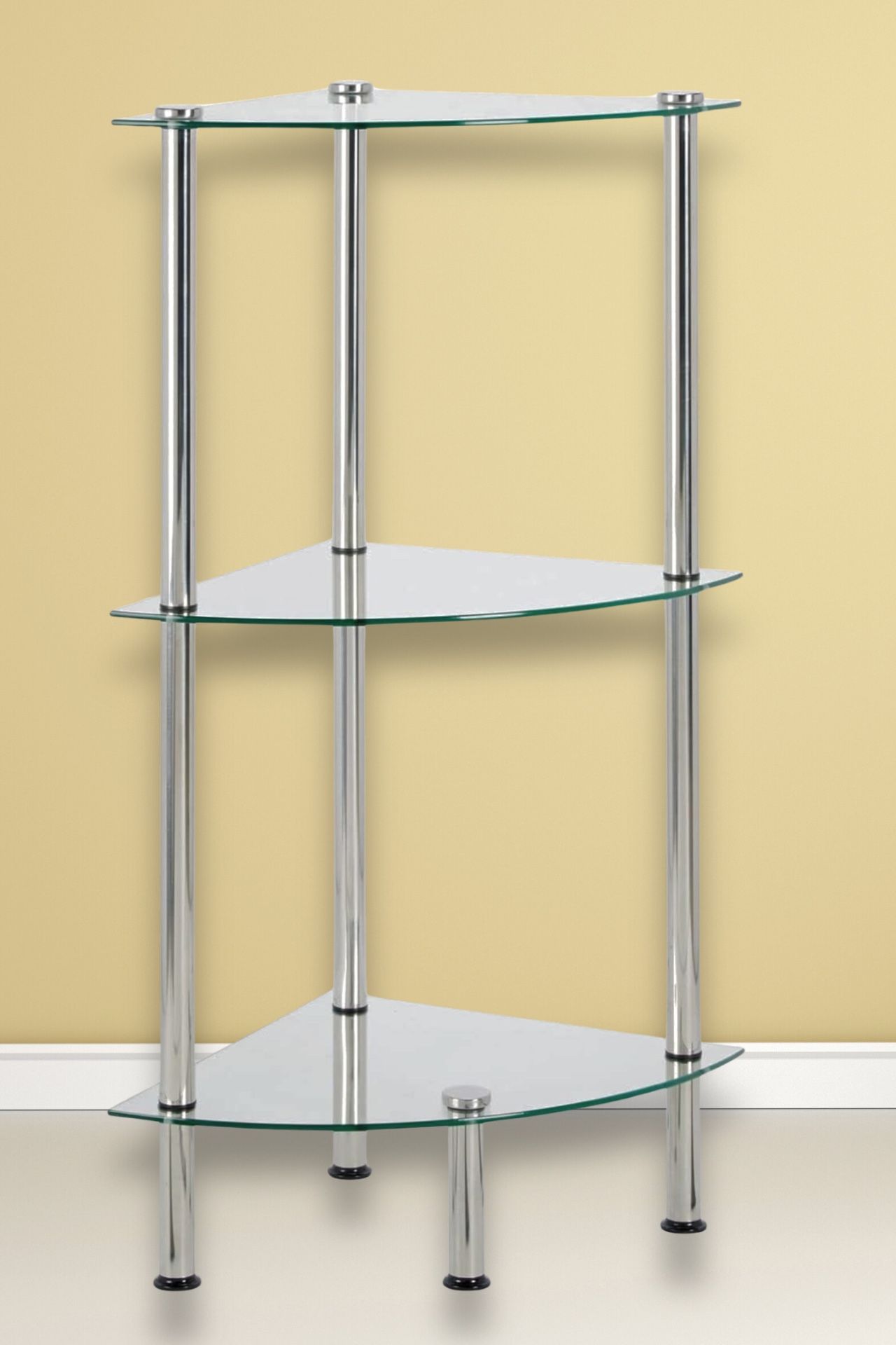 Glass corner Shelf