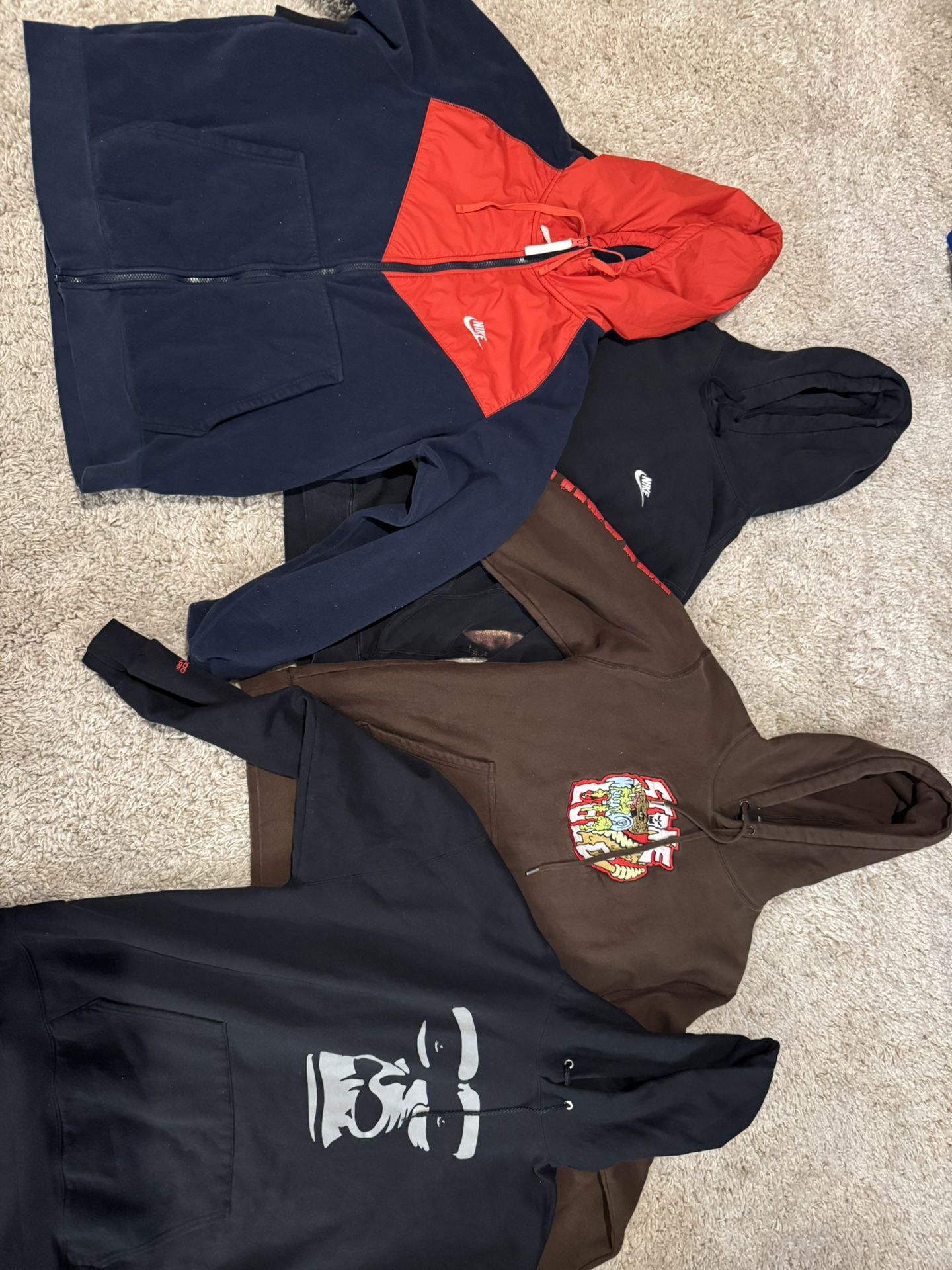 nike zip up , black nike hoodie , stone cold , gorilla hoodie 