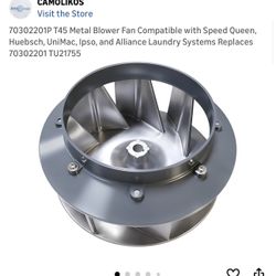 1P T45 Metal Blower Fan Compatible with Speed Queen, Huebsch, UniMac, Ipso, and Alliance Laundry Systems Replaces 1 TU21755