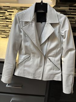 White leather jacket