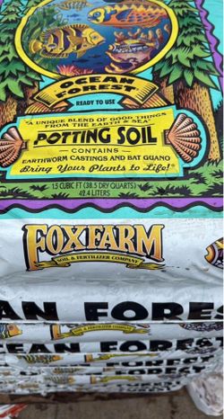 FoxFarm soil, Ocean Forrest $22 Happy Frog $23